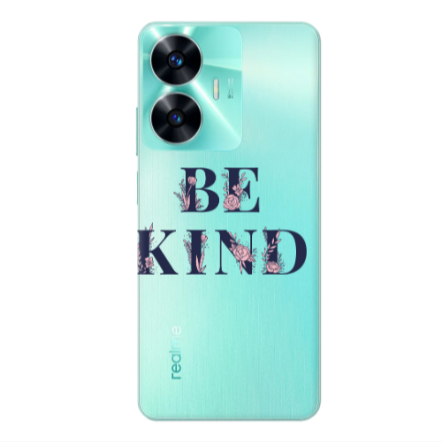 Realme C55 Be Kind Transparent Silicone TPU Θήκη