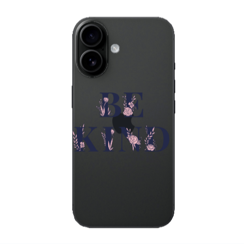 Apple Iphone 16 Be Kind Transparent Silicone TPU Θήκη