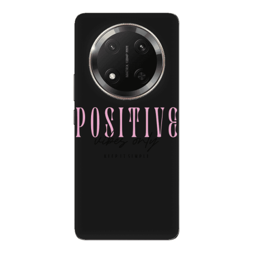 Honor Magic 7 Lite Keep It Simple Black Colored Silicone TPU Θήκη