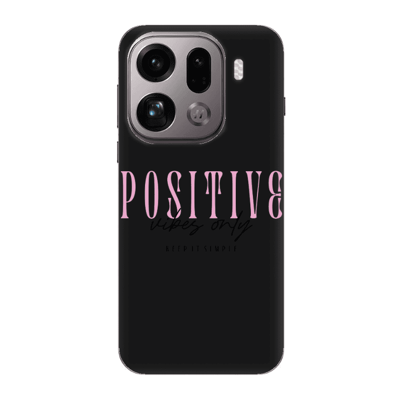 Oppo Find X9 Pro Keep It Simple Black Colored Silicone TPU Θήκη