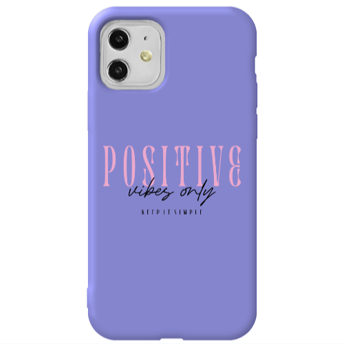 Apple iPhone 11  Keep It Simple Purple Colored Silicone TPU Θήκη