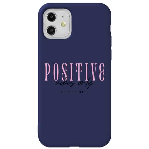 Apple iPhone 11  Keep It Simple Dark blue Colored Silicone TPU Θήκη
