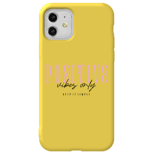 Apple iPhone 11  Keep It Simple Yellow Colored Silicone TPU Θήκη