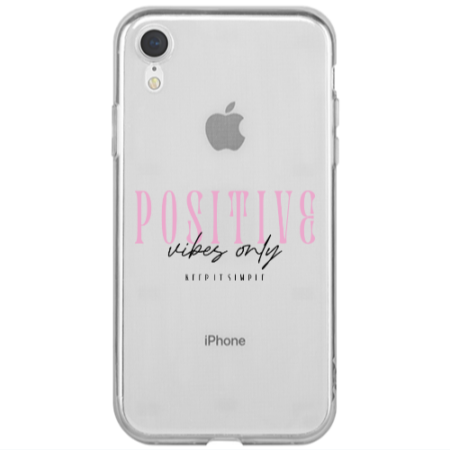 Apple iPhone Xr Keep It Simple Transparent Silicone TPU Θήκη