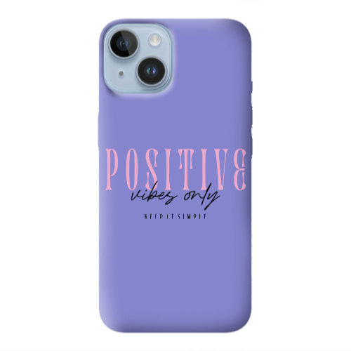 Apple iPhone 14  Keep It Simple Purple Colored Silicone TPU Θήκη