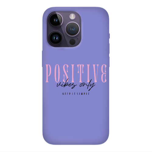 Apple iPhone 14 Pro  Keep It Simple Purple Colored Silicone TPU Θήκη