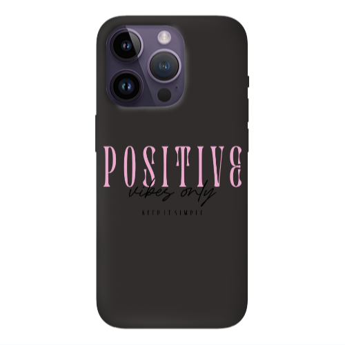 Apple iPhone 14 Pro  Keep It Simple Black Colored Silicone TPU Θήκη
