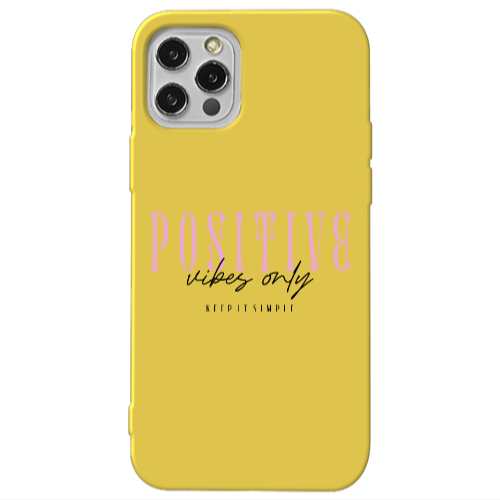 Apple iPhone 13 Pro Keep It Simple Yellow Colored Silicone TPU Θήκη