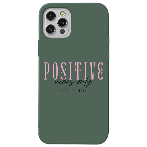 Apple iPhone 13 Pro Keep It Simple Dark Green Colored Silicone TPU Θήκη