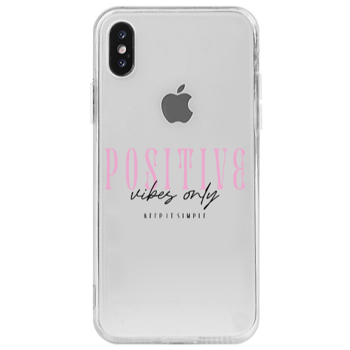 Apple iPhone Xs Max Keep It Simple Transparent Silicone TPU Θήκη