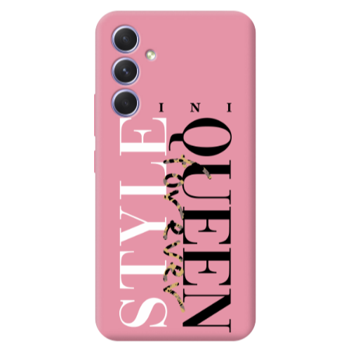 Samsung A56 Mini Quen Forever Pink Colored Silicone TPU Θήκη