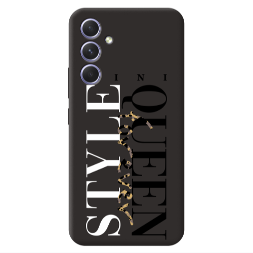 Samsung A56 Mini Quen Forever Black Colored Silicone TPU Θήκη