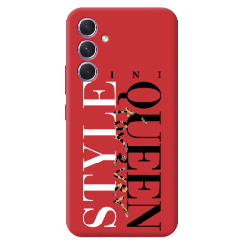 Samsung A56 Mini Quen Forever Red Colored Silicone TPU Θήκη