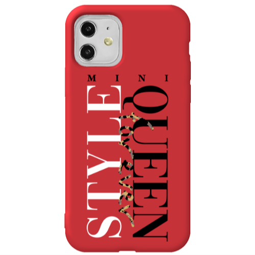 Apple iPhone 11  Mini Quen Forever Red Colored Silicone TPU Θήκη