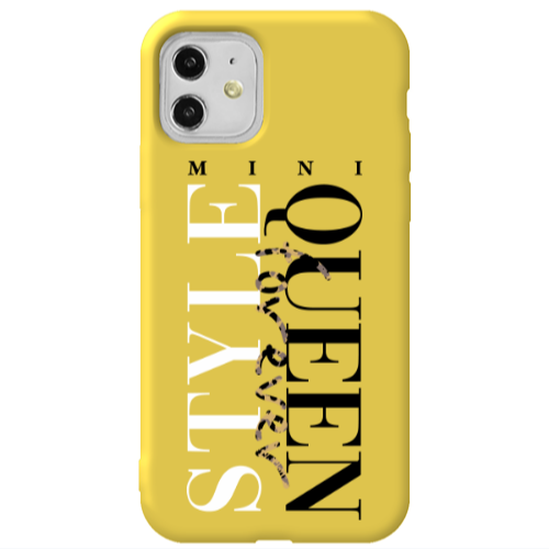Apple iPhone 11  Mini Quen Forever Yellow Colored Silicone TPU Θήκη