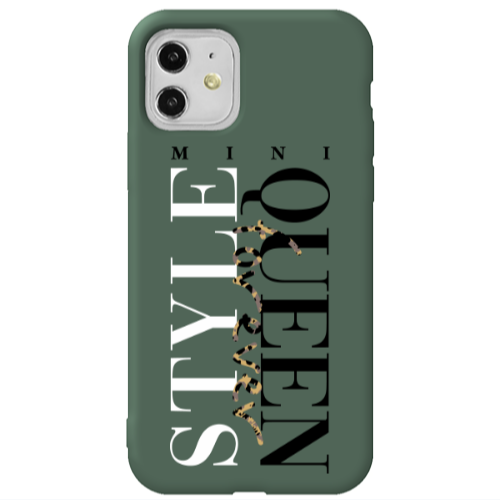Apple iPhone 11  Mini Quen Forever Dark Green Colored Silicone TPU Θήκη