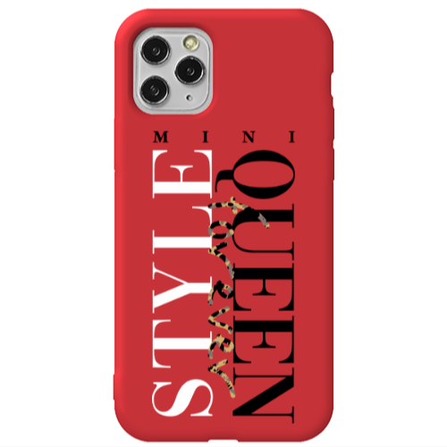 Apple iPhone 11 Pro Mini Quen Forever Red Colored Silicone TPU Θήκη