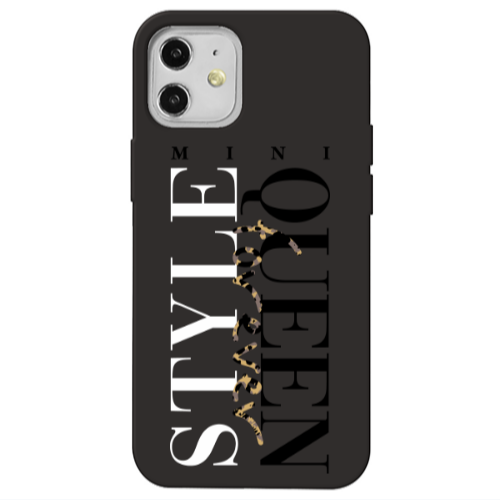 Apple iPhone 12 Mini Quen Forever Black Colored Silicone TPU Θήκη
