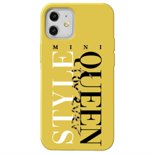 Apple iPhone 12 Mini Quen Forever Yellow Colored Silicone TPU Θήκη