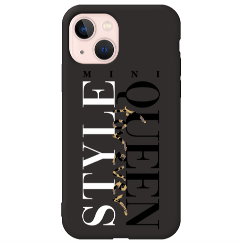 Apple iPhone 13 Mini Quen Forever Black Colored Silicone TPU Θήκη
