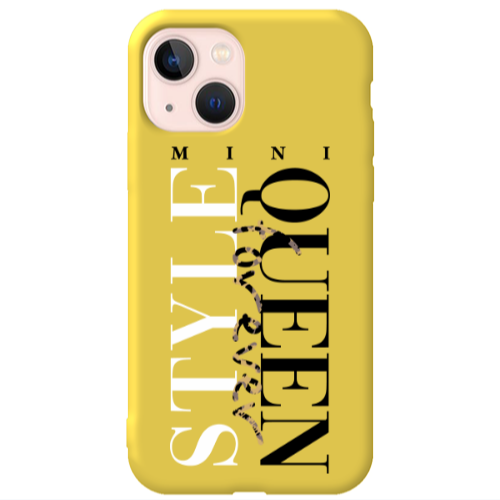 Apple iPhone 13 Mini Quen Forever Yellow Colored Silicone TPU Θήκη