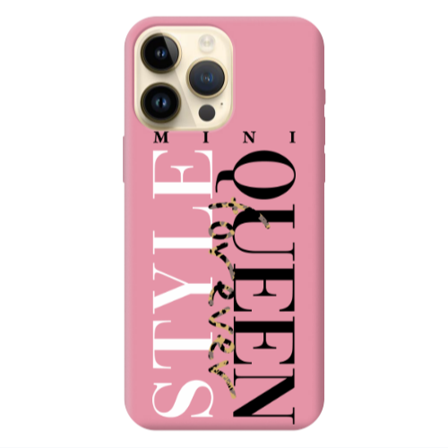Apple iPhone 13 Pro Max Mini Quen Forever Pink Colored Silicone TPU Θήκη