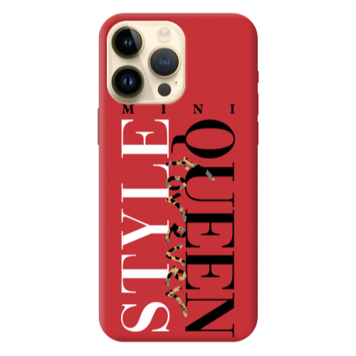 Apple iPhone 13 Pro Max Mini Quen Forever Red Colored Silicone TPU Θήκη