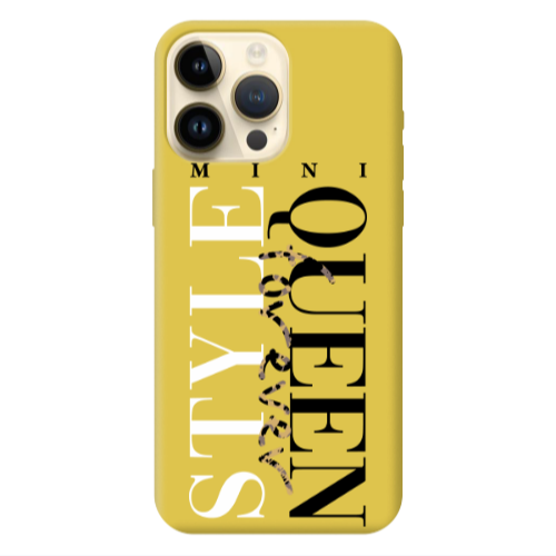 Apple iPhone 13 Pro Max Mini Quen Forever Yellow Colored Silicone TPU Θήκη