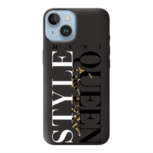 Apple iPhone 14  Mini Quen Forever Black Colored Silicone TPU Θήκη