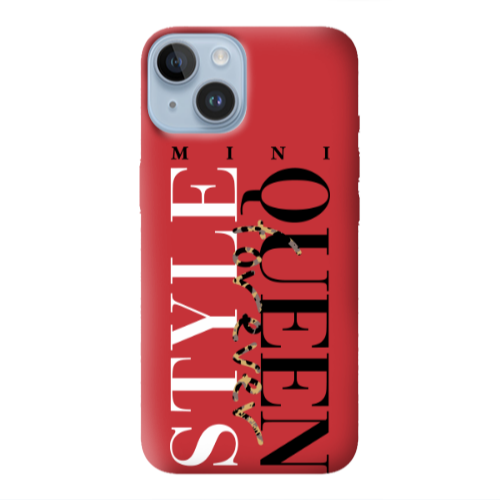 Apple iPhone 14 Plus Mini Quen Forever Red Colored Silicone TPU Θήκη