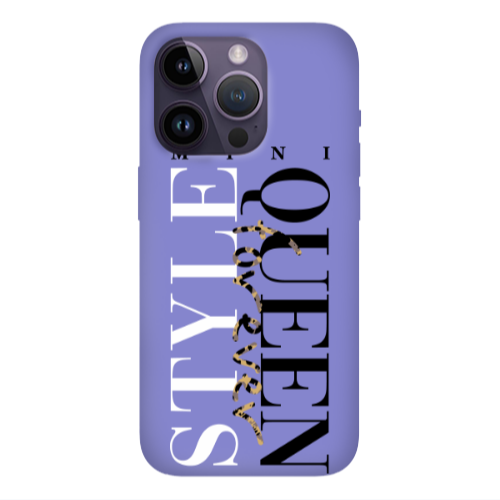 Apple iPhone 14 Pro  Mini Quen Forever Purple Colored Silicone TPU Θήκη