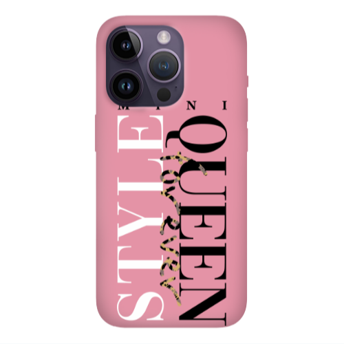 Apple iPhone 14 Pro  Mini Quen Forever Pink Colored Silicone TPU Θήκη