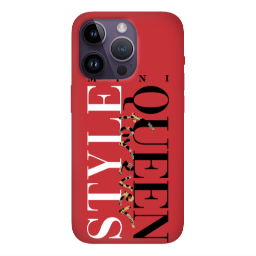 Apple iPhone 14 Pro  Mini Quen Forever Red Colored Silicone TPU Θήκη