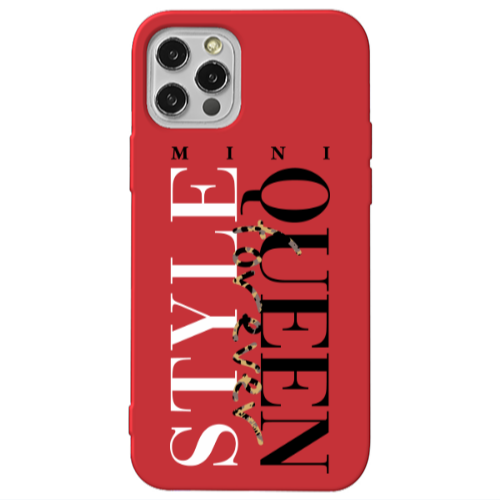 Apple iPhone 12 Pro Mini Quen Forever Red Colored Silicone TPU Θήκη