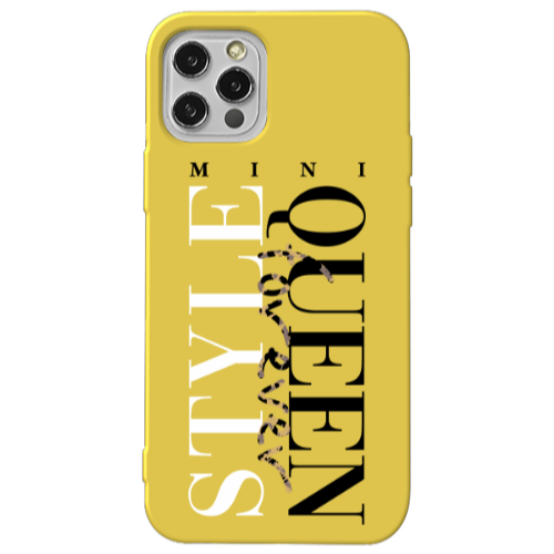Apple iPhone 12 Pro Mini Quen Forever Yellow Colored Silicone TPU Θήκη
