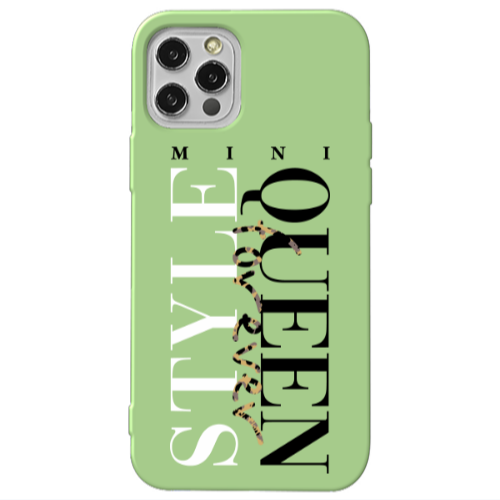 Apple iPhone 12 Pro Mini Quen Forever Light Green Colored Silicone TPU Θήκη