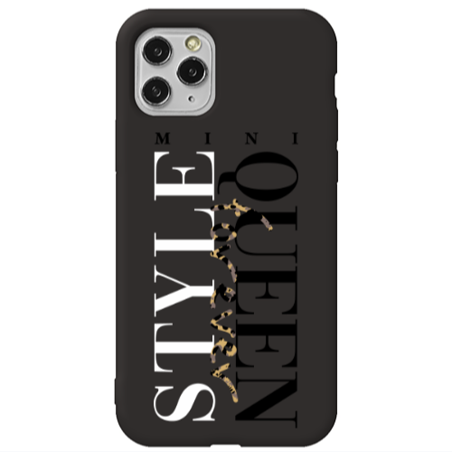 Apple iPhone 11 Pro Max Mini Quen Forever Black Colored Silicone TPU Θήκη