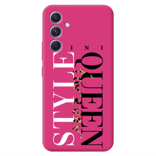 Samsung A54 Mini Quen Forever Fuchsia Colored Silicone TPU Θήκη