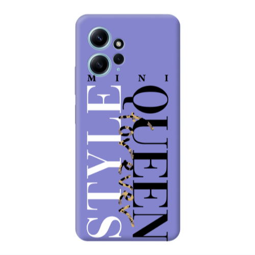 Xiaomi Redmi Note 12 4G Mini Quen Forever Purple Colored Silicone TPU Θήκη