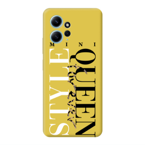 Xiaomi Redmi Note 12 4G Mini Quen Forever Yellow Colored Silicone TPU Θήκη