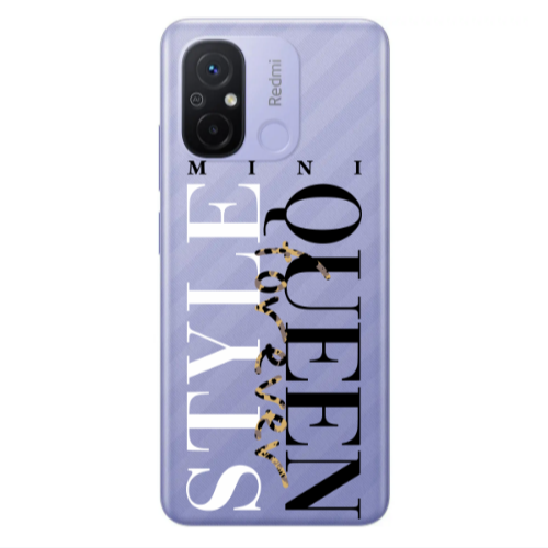 Xiaomi Redmi 12C Mini Quen Forever Transparent Silicone TPU Θήκη