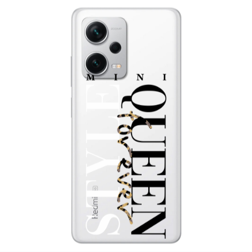 Xiaomi Redmi Note 12 5G Mini Quen Forever Transparent Silicone TPU Θήκη
