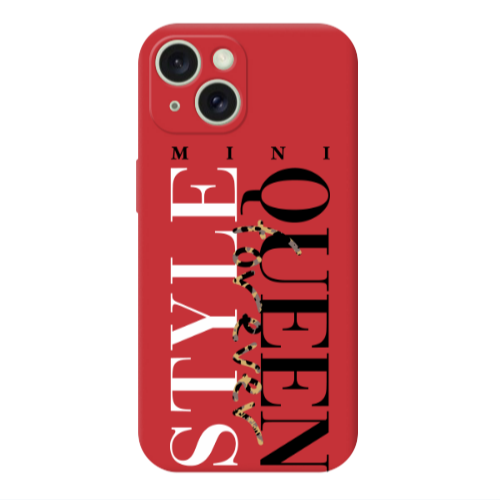 Apple iPhone 15 Mini Quen Forever Red Colored Silicone TPU Θήκη