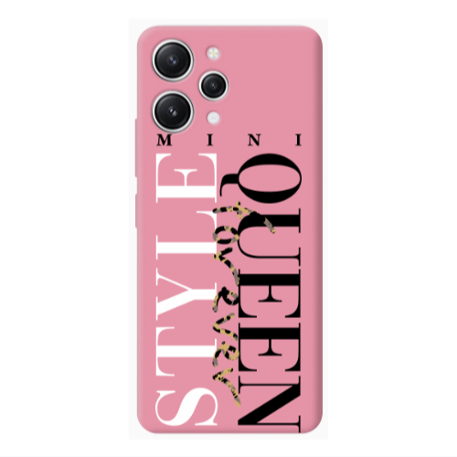 Xiaomi Redmi 12 Mini Quen Forever Pink Colored Silicone TPU Θήκη