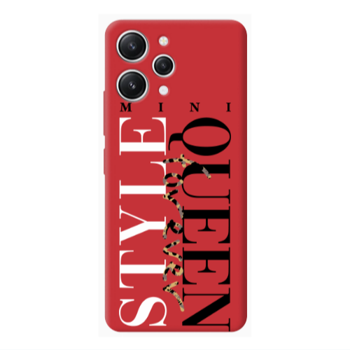 Xiaomi Redmi 12 Mini Quen Forever Red Colored Silicone TPU Θήκη