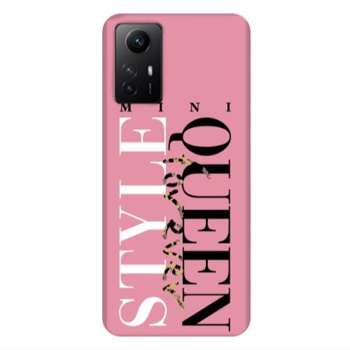 Xiaomi Redmi Note 12s Mini Quen Forever Pink Colored Silicone TPU Θήκη
