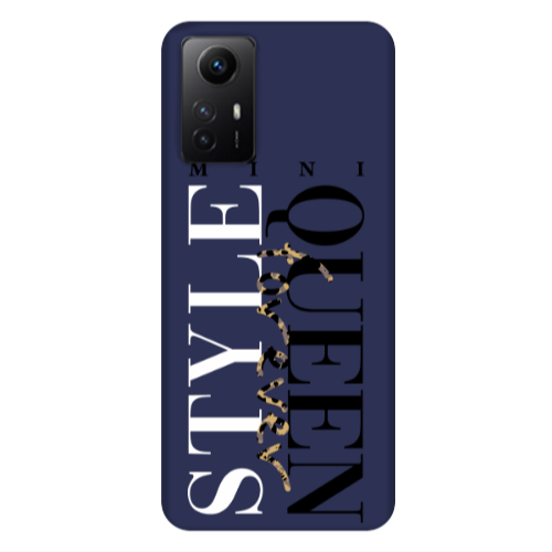 Xiaomi Redmi Note 12s Mini Quen Forever Dark blue Colored Silicone TPU Θήκη