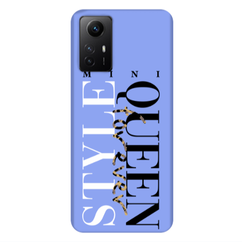Xiaomi Redmi Note 12s Mini Quen Forever Light Purple Colored Silicone TPU Θήκη