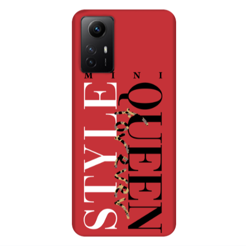 Xiaomi Redmi Note 12s Mini Quen Forever Red Colored Silicone TPU Θήκη