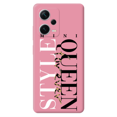 Xiaomi Poco X5 Mini Quen Forever Pink Colored Silicone TPU Θήκη